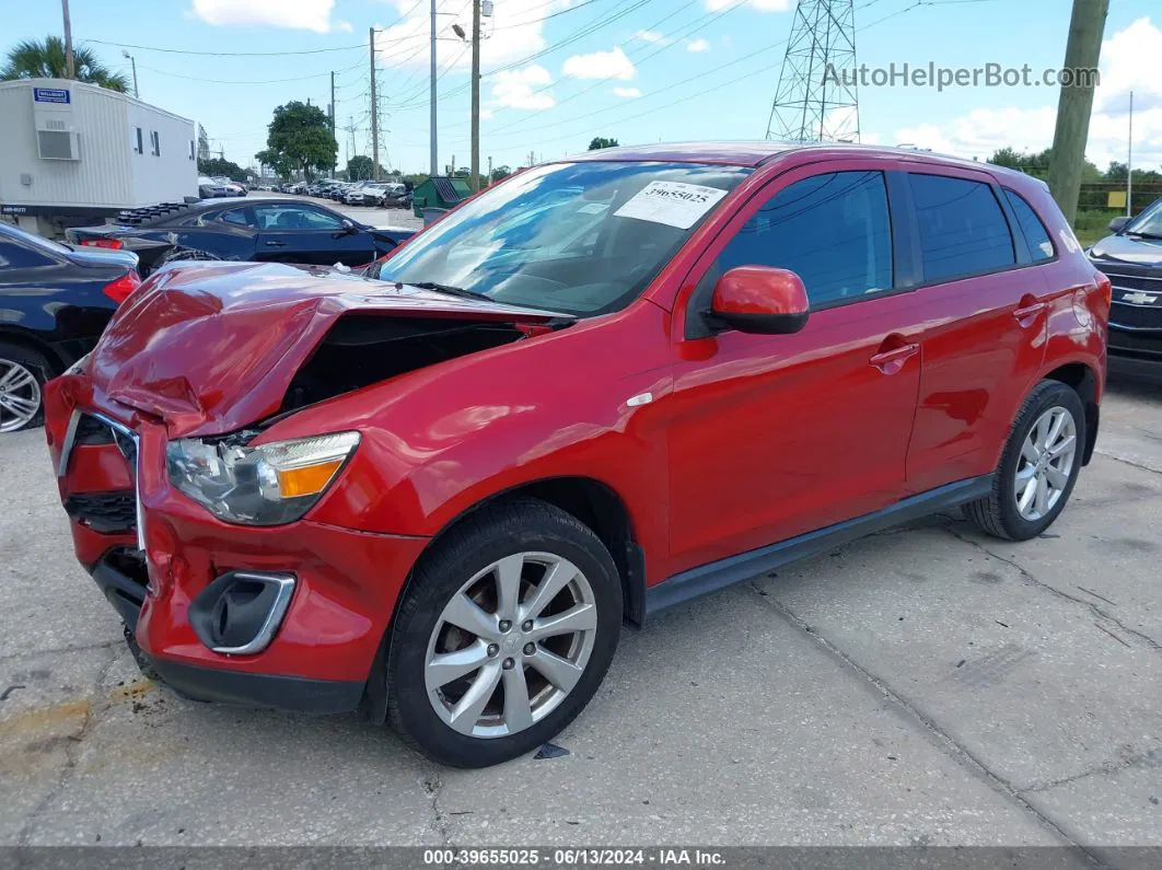 2015 Mitsubishi Outlander Sport Es Красный vin: 4A4AP3AU0FE056883