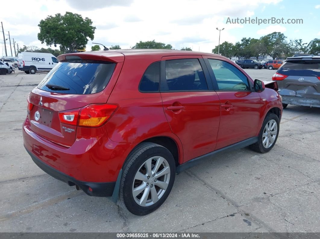 2015 Mitsubishi Outlander Sport Es Красный vin: 4A4AP3AU0FE056883