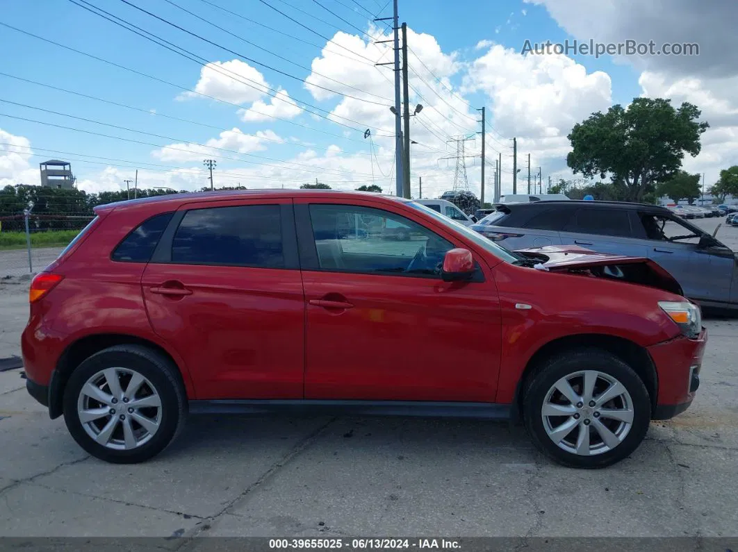 2015 Mitsubishi Outlander Sport Es Красный vin: 4A4AP3AU0FE056883