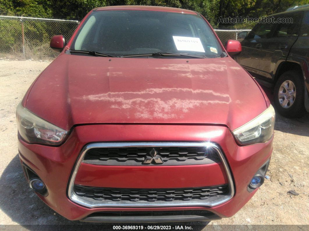 2013 Mitsubishi Outlander Sport Es Red vin: 4A4AP3AU1DE006393