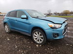 2014 Mitsubishi Outlander Sport Es Blue vin: 4A4AP3AU1EE001826