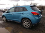 2014 Mitsubishi Outlander Sport Es Blue vin: 4A4AP3AU1EE001826