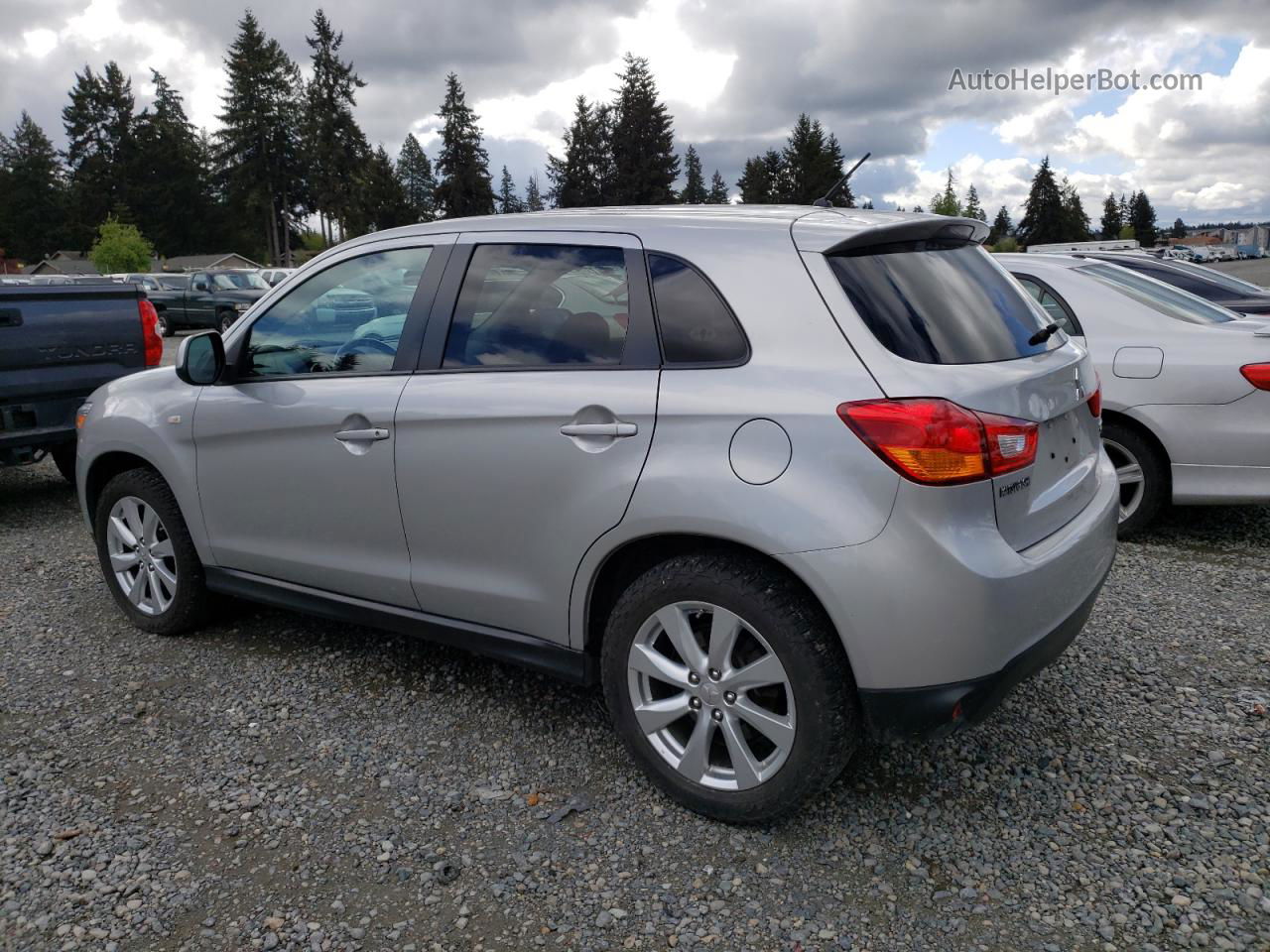 2014 Mitsubishi Outlander Sport Es Silver vin: 4A4AP3AU1EE025060