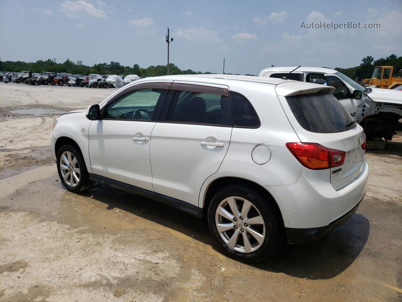 2015 Mitsubishi Outlander Sport Es White vin: 4A4AP3AU1FE016277