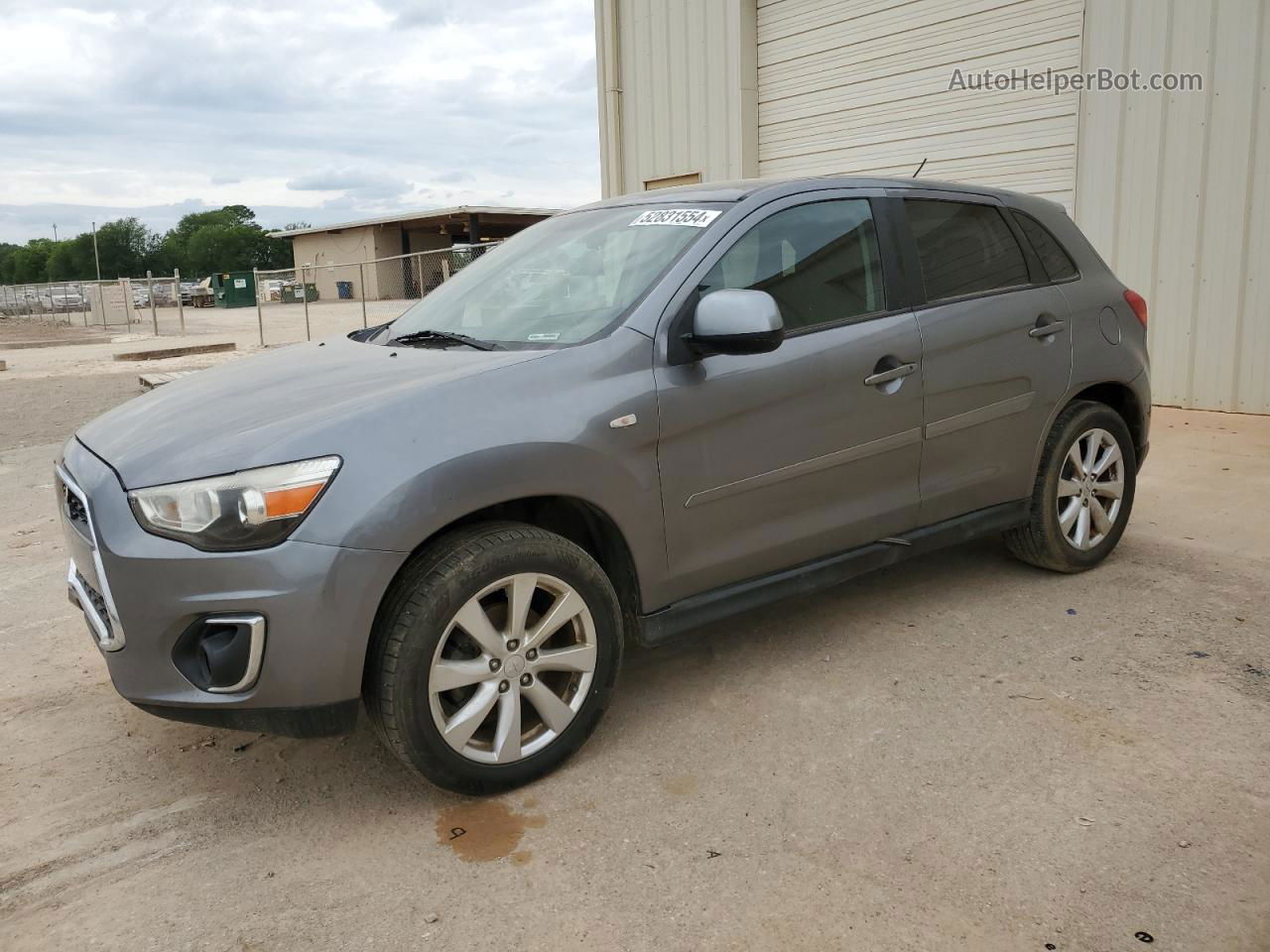 2015 Mitsubishi Outlander Sport Es Серый vin: 4A4AP3AU1FE048453