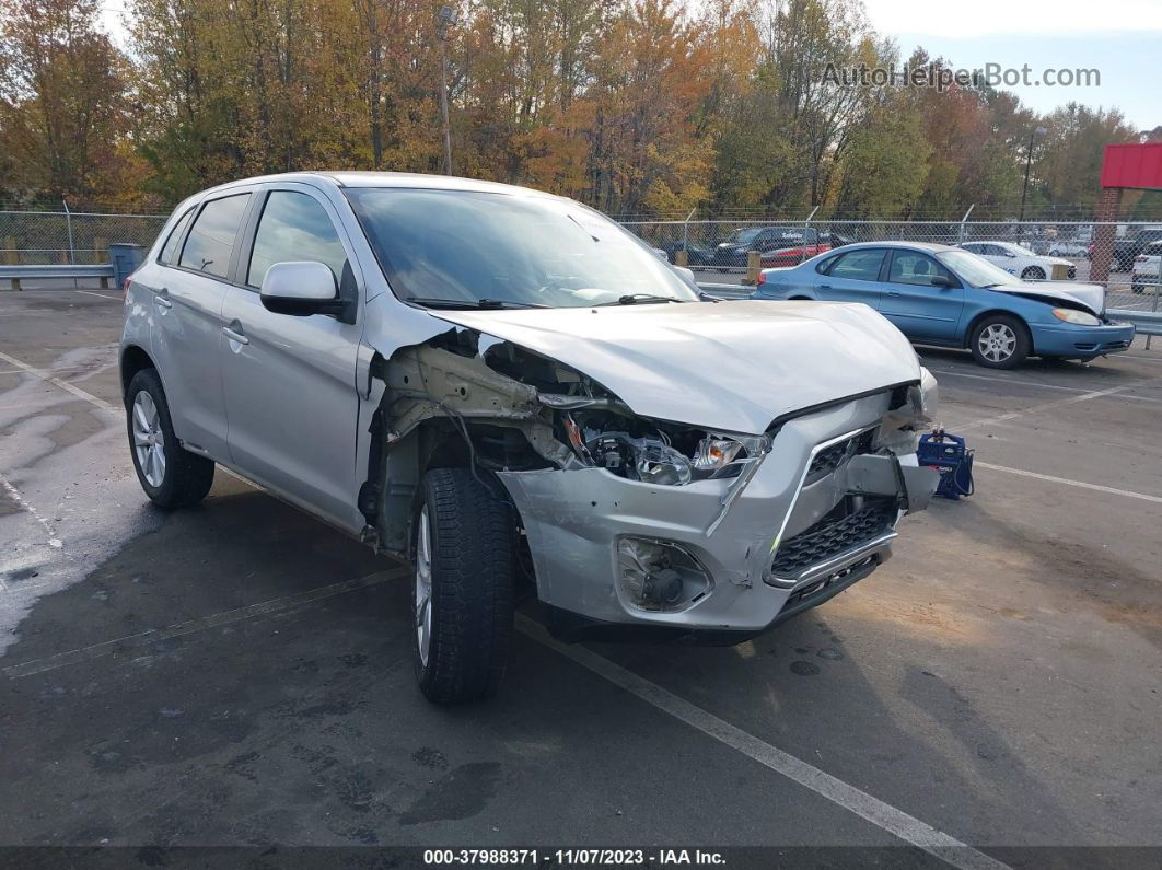 2013 Mitsubishi Outlander Sport Es Silver vin: 4A4AP3AU2DE015863