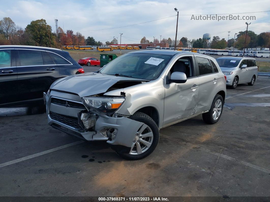 2013 Mitsubishi Outlander Sport Es Silver vin: 4A4AP3AU2DE015863