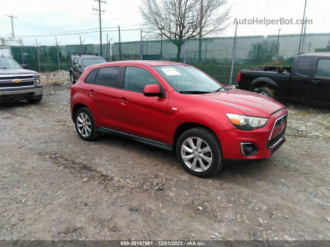 2013 Mitsubishi Outlander Sport Es Red vin: 4A4AP3AU2DE020920