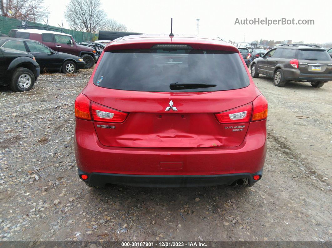 2013 Mitsubishi Outlander Sport Es Red vin: 4A4AP3AU2DE020920