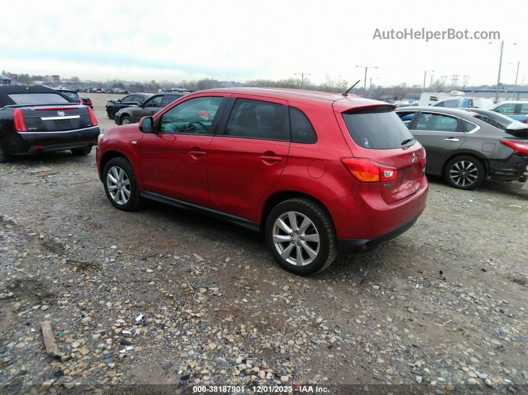 2013 Mitsubishi Outlander Sport Es Red vin: 4A4AP3AU2DE020920