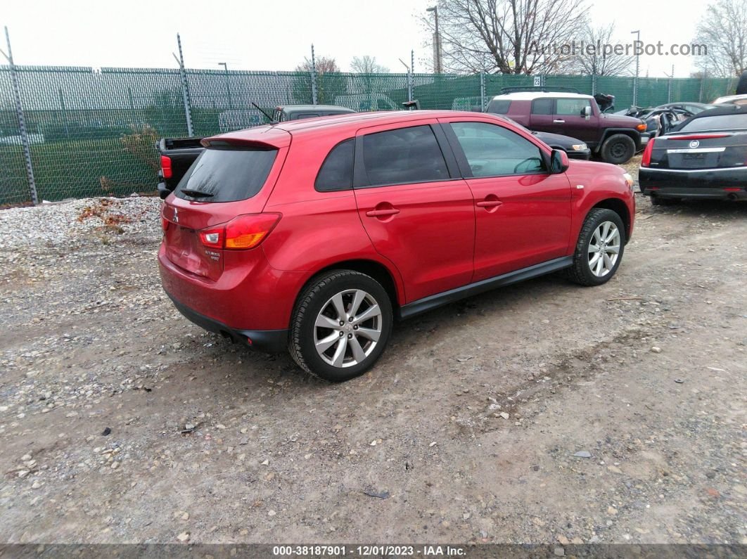 2013 Mitsubishi Outlander Sport Es Красный vin: 4A4AP3AU2DE020920