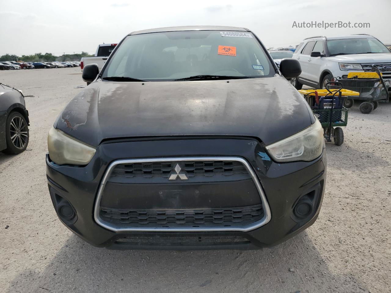 2014 Mitsubishi Outlander Sport Es Черный vin: 4A4AP3AU2EE017081