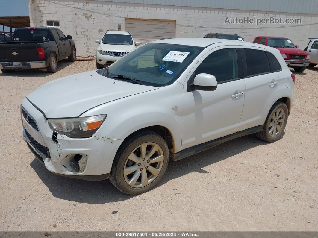 2015 Mitsubishi Outlander Sport Es Белый vin: 4A4AP3AU2FE004364