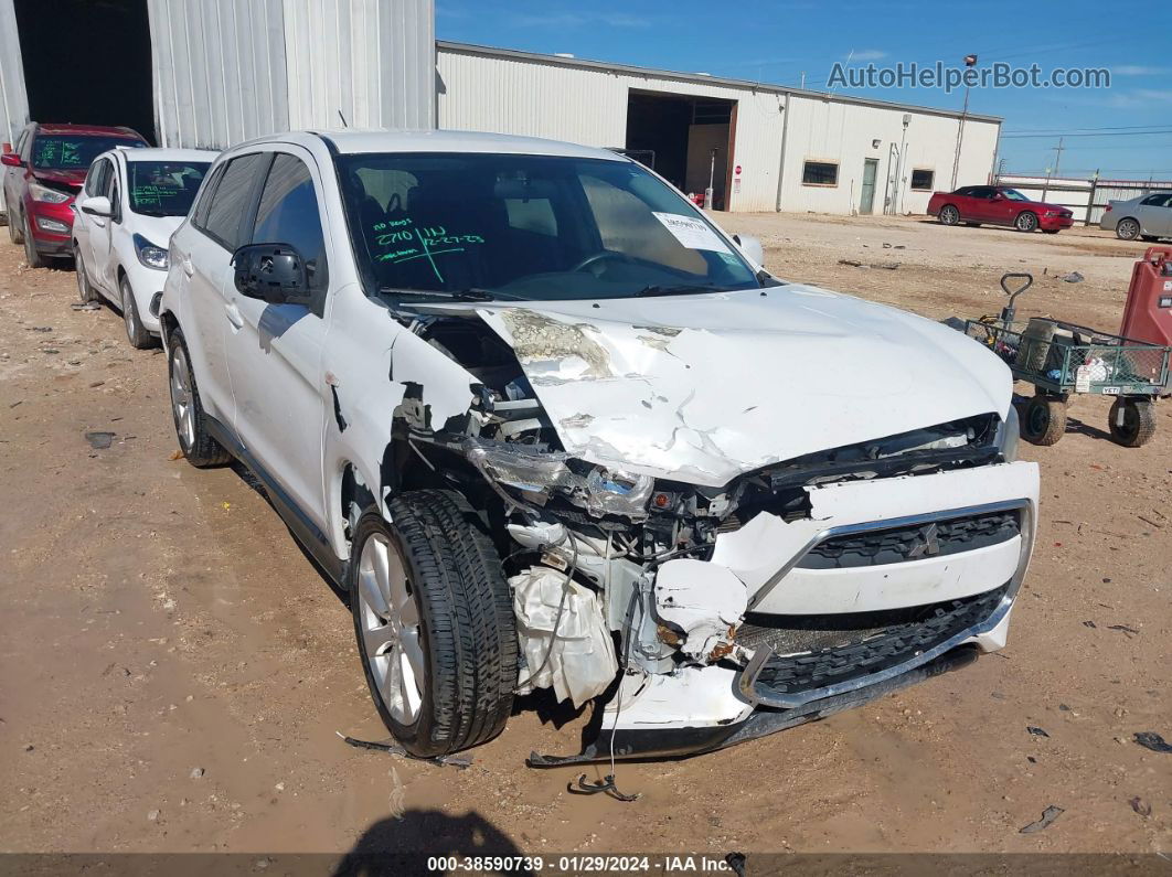 2015 Mitsubishi Outlander Sport Es White vin: 4A4AP3AU2FE005837