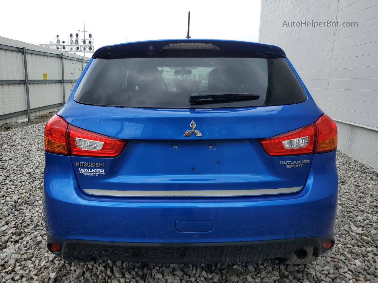 2015 Mitsubishi Outlander Sport Es Blue vin: 4A4AP3AU2FE006129