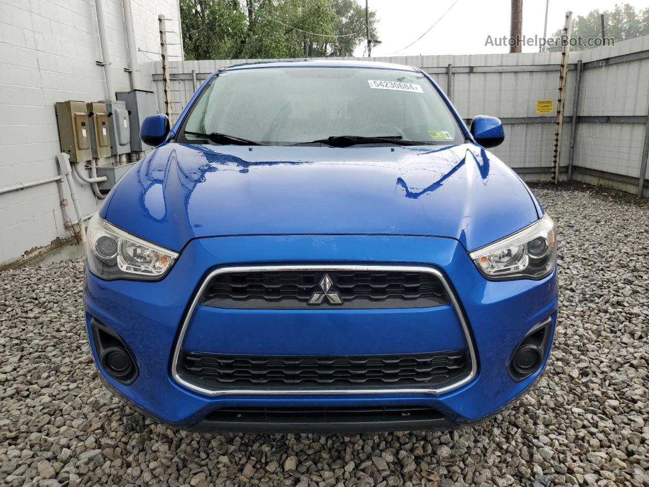 2015 Mitsubishi Outlander Sport Es Blue vin: 4A4AP3AU2FE006129