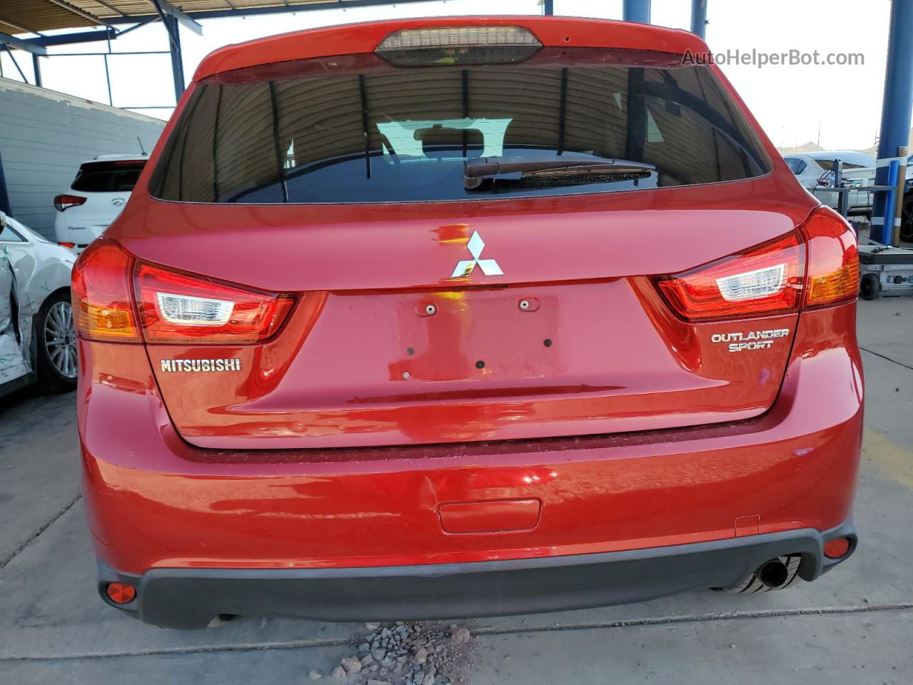 2015 Mitsubishi Outlander Sport Es Red vin: 4A4AP3AU2FE013601