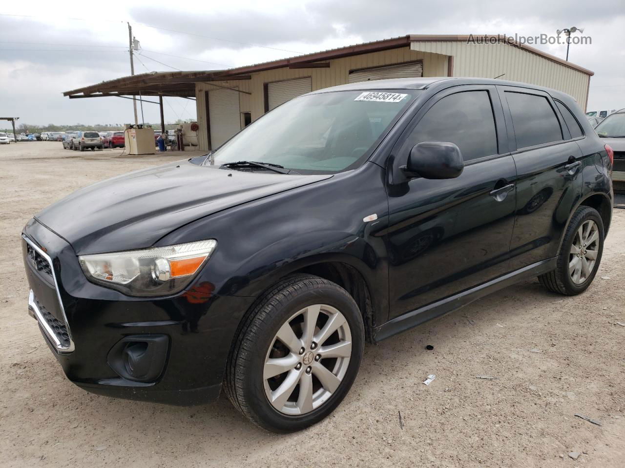 2015 Mitsubishi Outlander Sport Es Черный vin: 4A4AP3AU2FE017910