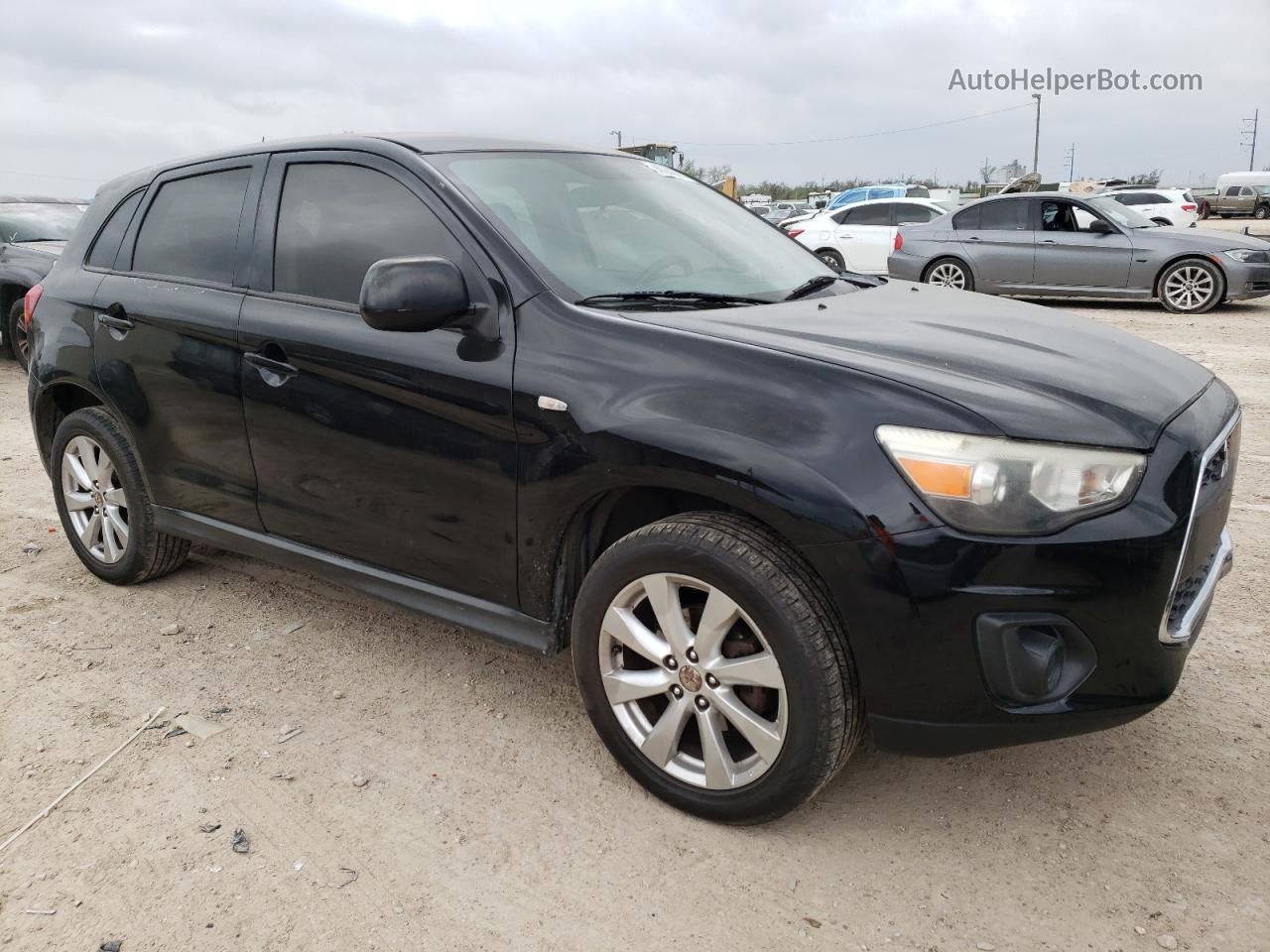 2015 Mitsubishi Outlander Sport Es Черный vin: 4A4AP3AU2FE017910