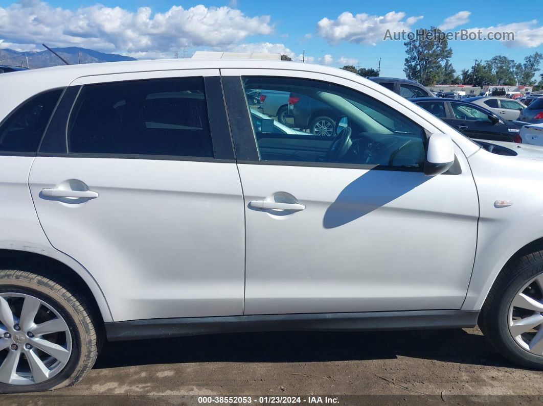 2015 Mitsubishi Outlander Sport Es White vin: 4A4AP3AU2FE019849