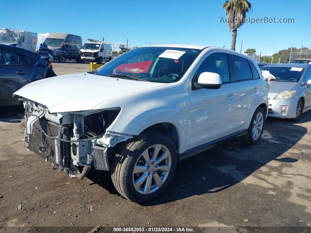 2015 Mitsubishi Outlander Sport Es White vin: 4A4AP3AU2FE019849