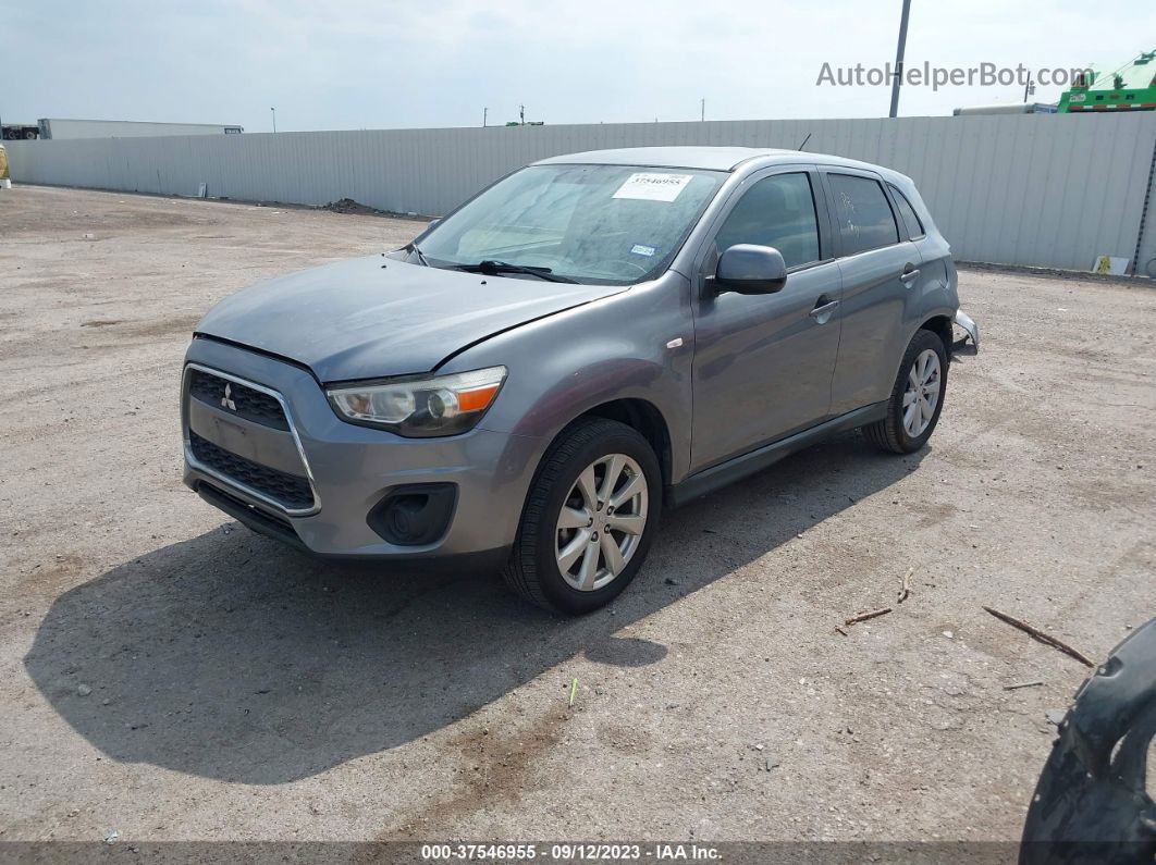 2013 Mitsubishi Outlander Sport Es Gray vin: 4A4AP3AU3DE009330