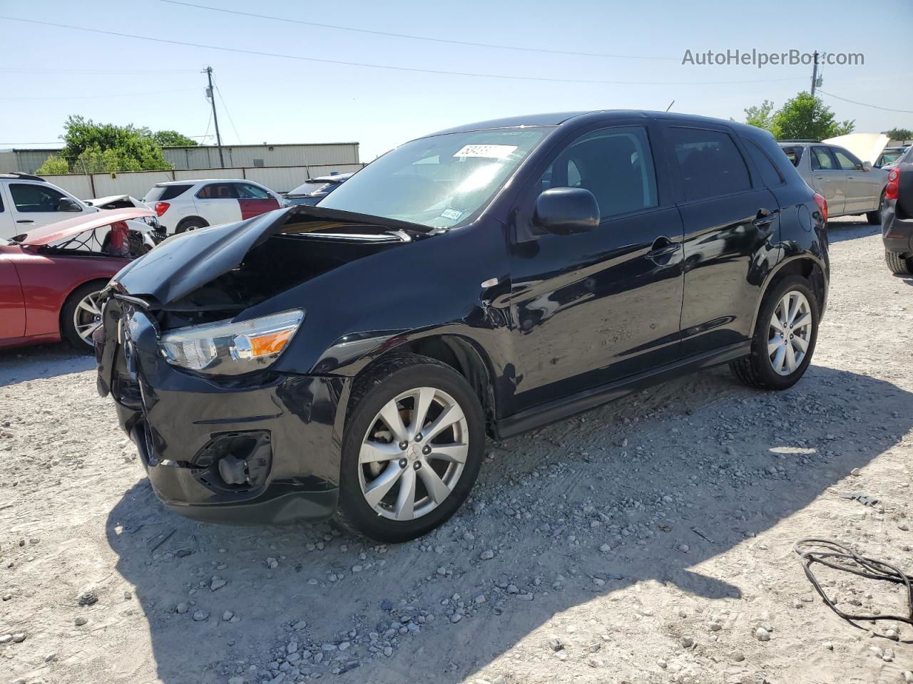 2013 Mitsubishi Outlander Sport Es Black vin: 4A4AP3AU3DE014771