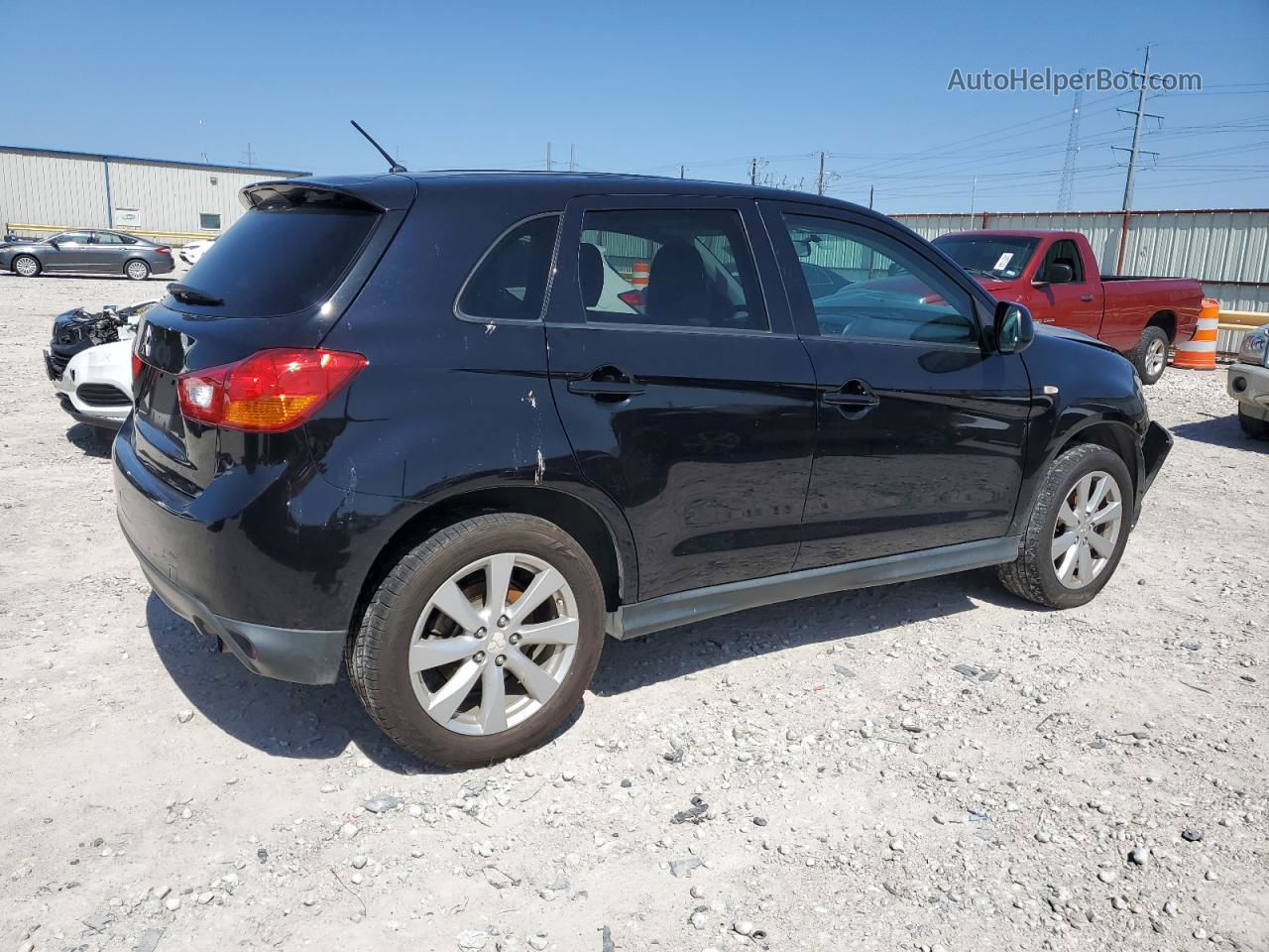 2013 Mitsubishi Outlander Sport Es Black vin: 4A4AP3AU3DE014771