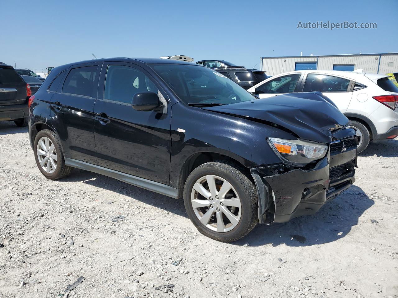 2013 Mitsubishi Outlander Sport Es Black vin: 4A4AP3AU3DE014771