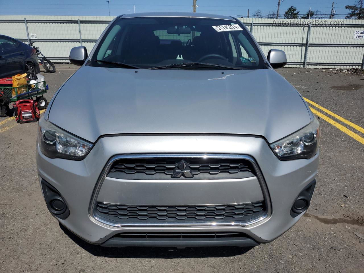 2013 Mitsubishi Outlander Sport Es Серебряный vin: 4A4AP3AU3DE023518