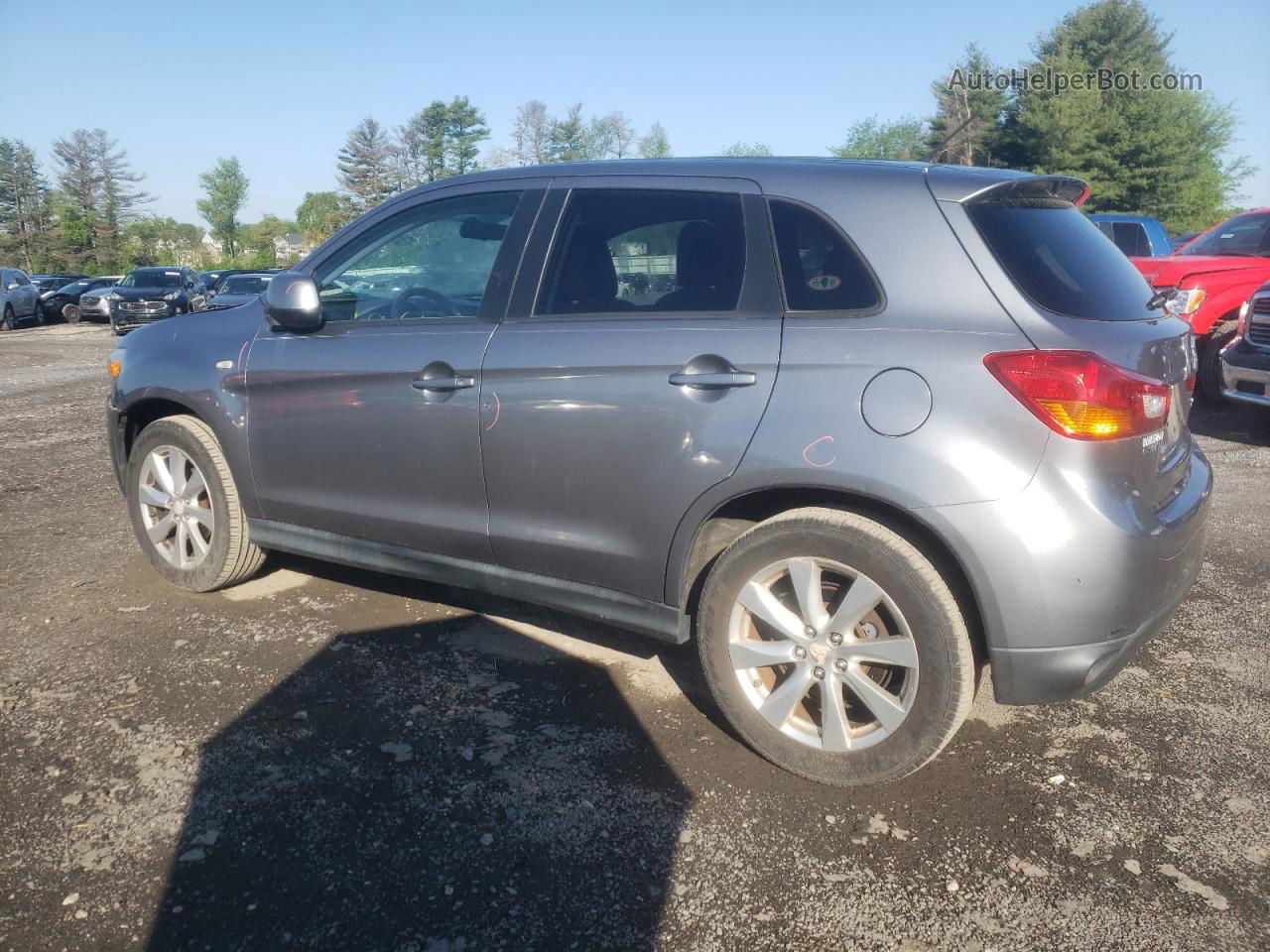 2014 Mitsubishi Outlander Sport Es Gray vin: 4A4AP3AU3EE031958