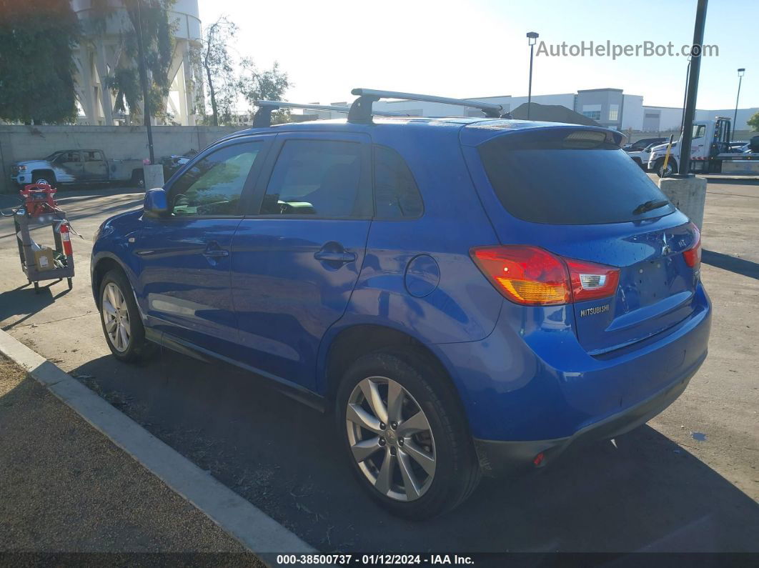 2015 Mitsubishi Outlander Sport Es Blue vin: 4A4AP3AU3FE003420