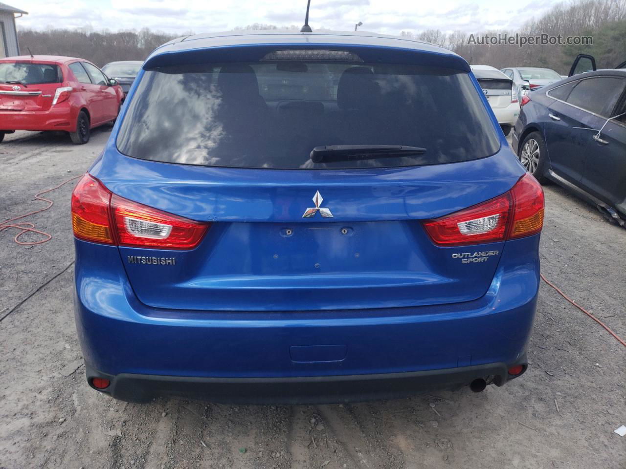 2015 Mitsubishi Outlander Sport Es Blue vin: 4A4AP3AU3FE005359
