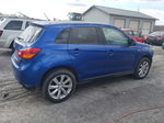 2015 Mitsubishi Outlander Sport Es Blue vin: 4A4AP3AU3FE005359