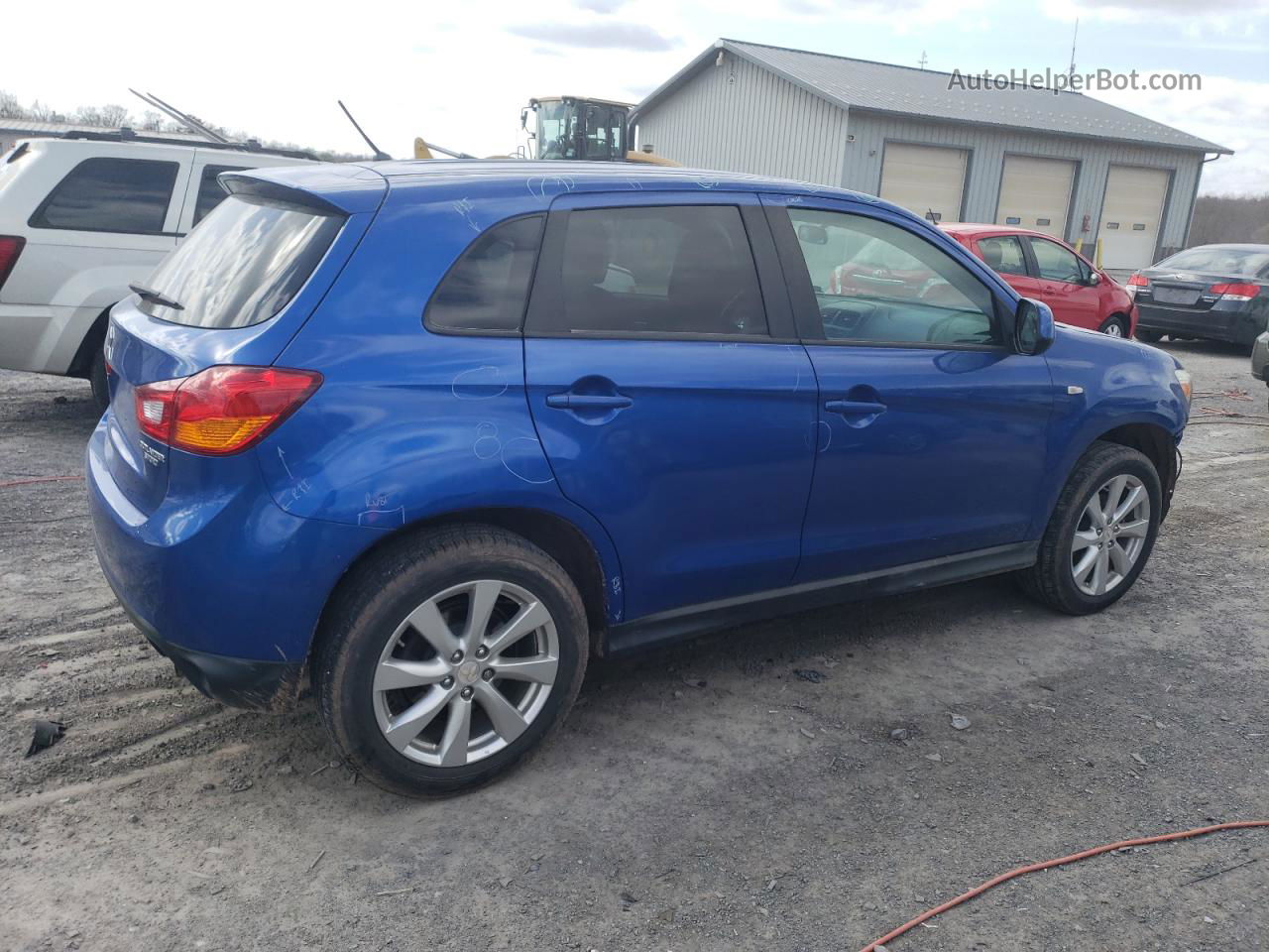 2015 Mitsubishi Outlander Sport Es Blue vin: 4A4AP3AU3FE005359