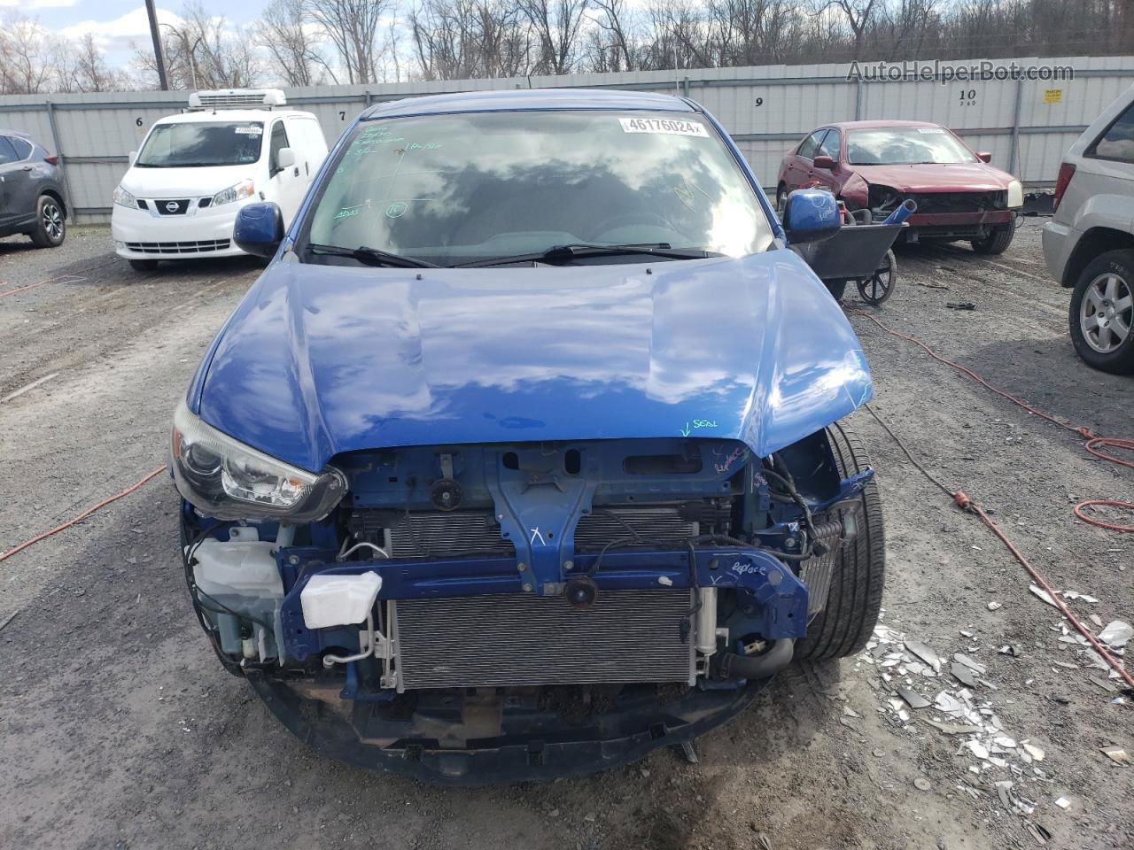 2015 Mitsubishi Outlander Sport Es Blue vin: 4A4AP3AU3FE005359