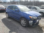 2015 Mitsubishi Outlander Sport Es Blue vin: 4A4AP3AU3FE005359