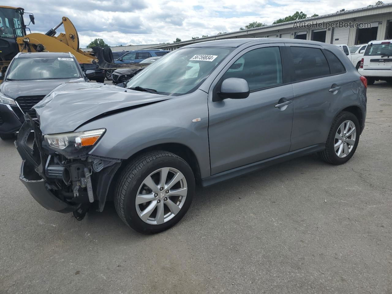 2015 Mitsubishi Outlander Sport Es Gray vin: 4A4AP3AU3FE011212