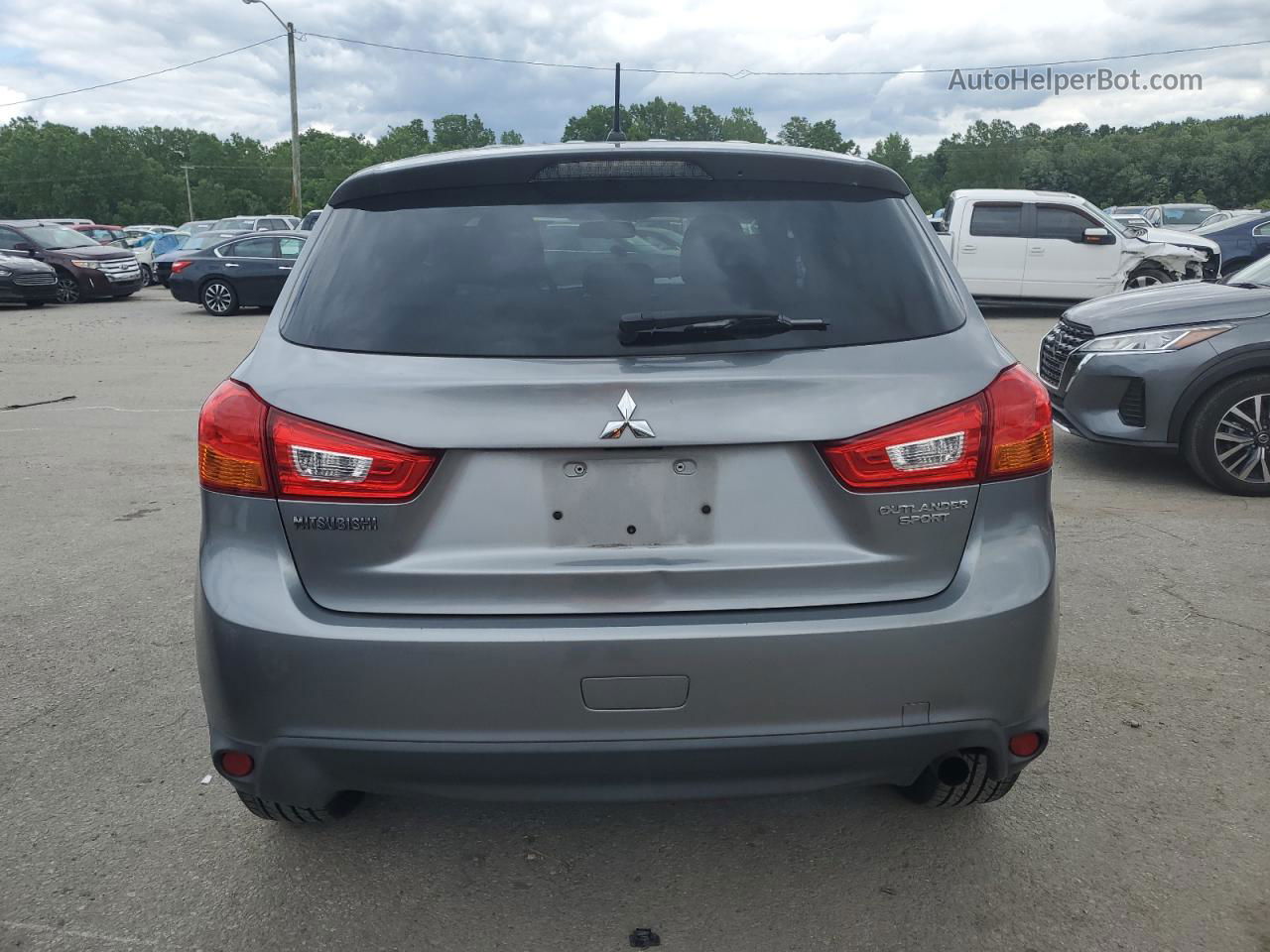 2015 Mitsubishi Outlander Sport Es Gray vin: 4A4AP3AU3FE011212