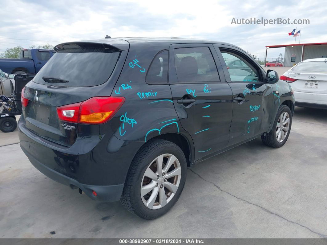 2015 Mitsubishi Outlander Sport Es Черный vin: 4A4AP3AU3FE022484