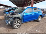 2015 Mitsubishi Outlander Sport Es Blue vin: 4A4AP3AU3FE031119