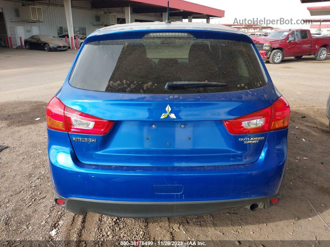 2015 Mitsubishi Outlander Sport Es Blue vin: 4A4AP3AU3FE031119