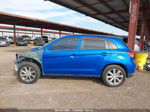 2015 Mitsubishi Outlander Sport Es Синий vin: 4A4AP3AU3FE031119