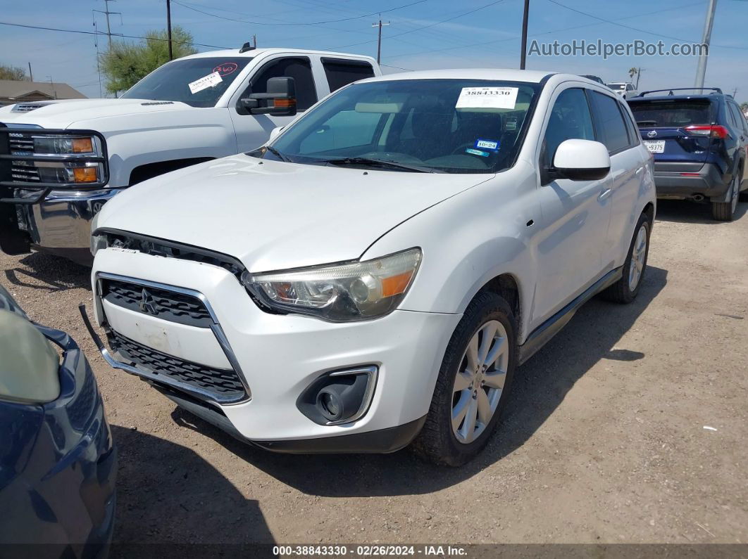 2015 Mitsubishi Outlander Sport Es White vin: 4A4AP3AU3FE044243