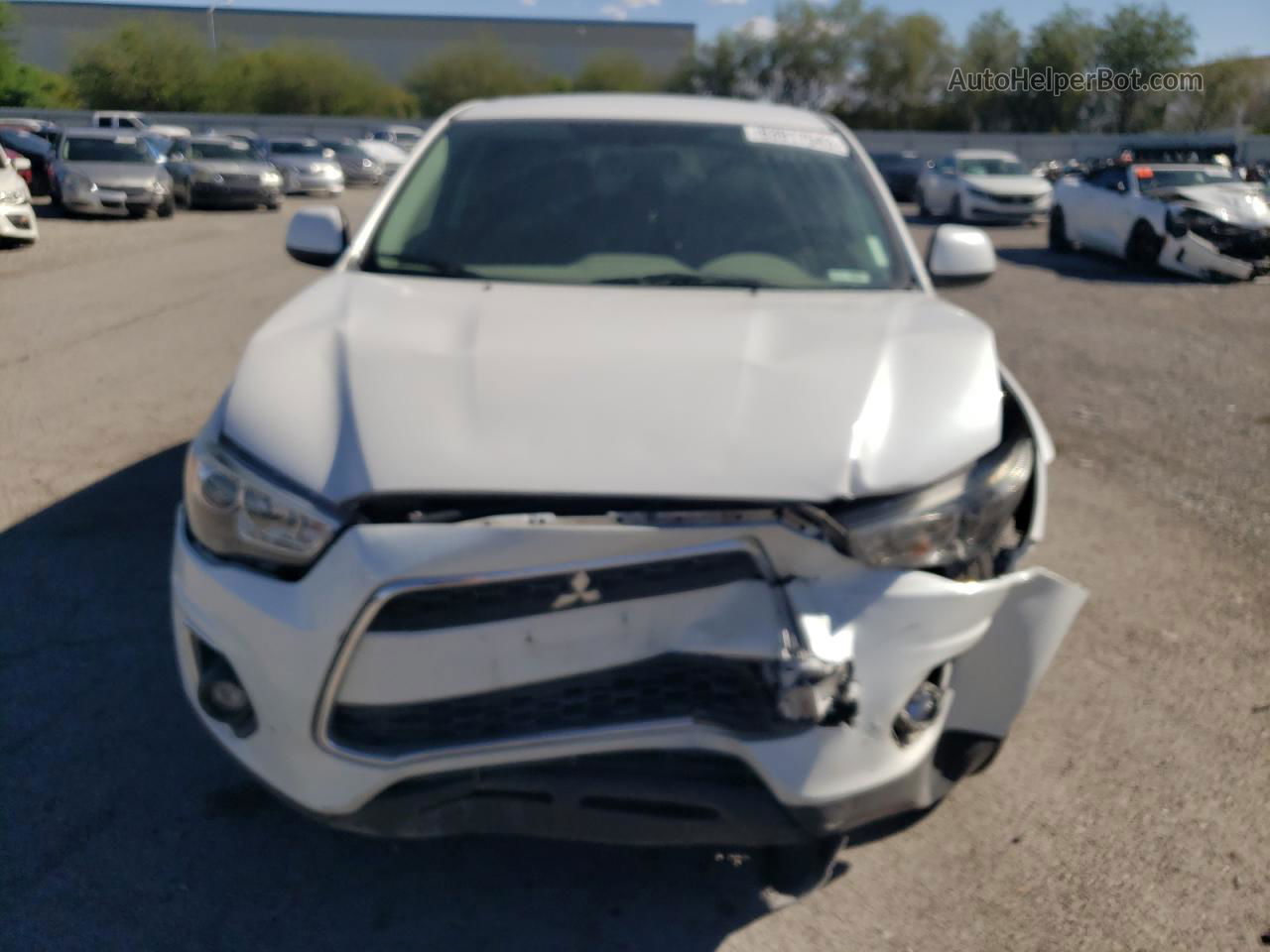 2015 Mitsubishi Outlander Sport Es Белый vin: 4A4AP3AU3FE047837