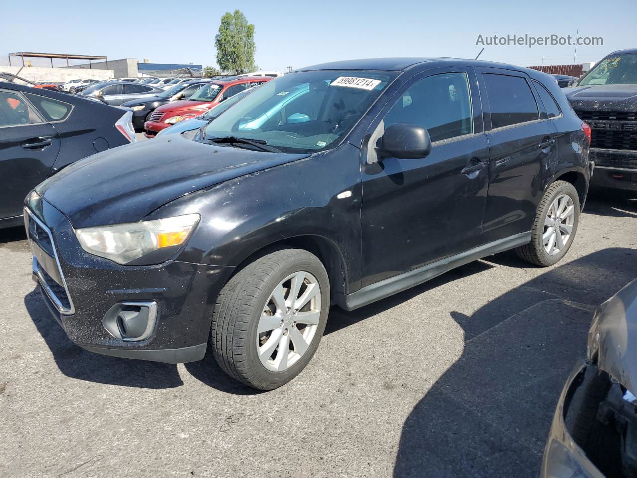 2015 Mitsubishi Outlander Sport Es Black vin: 4A4AP3AU3FE051693