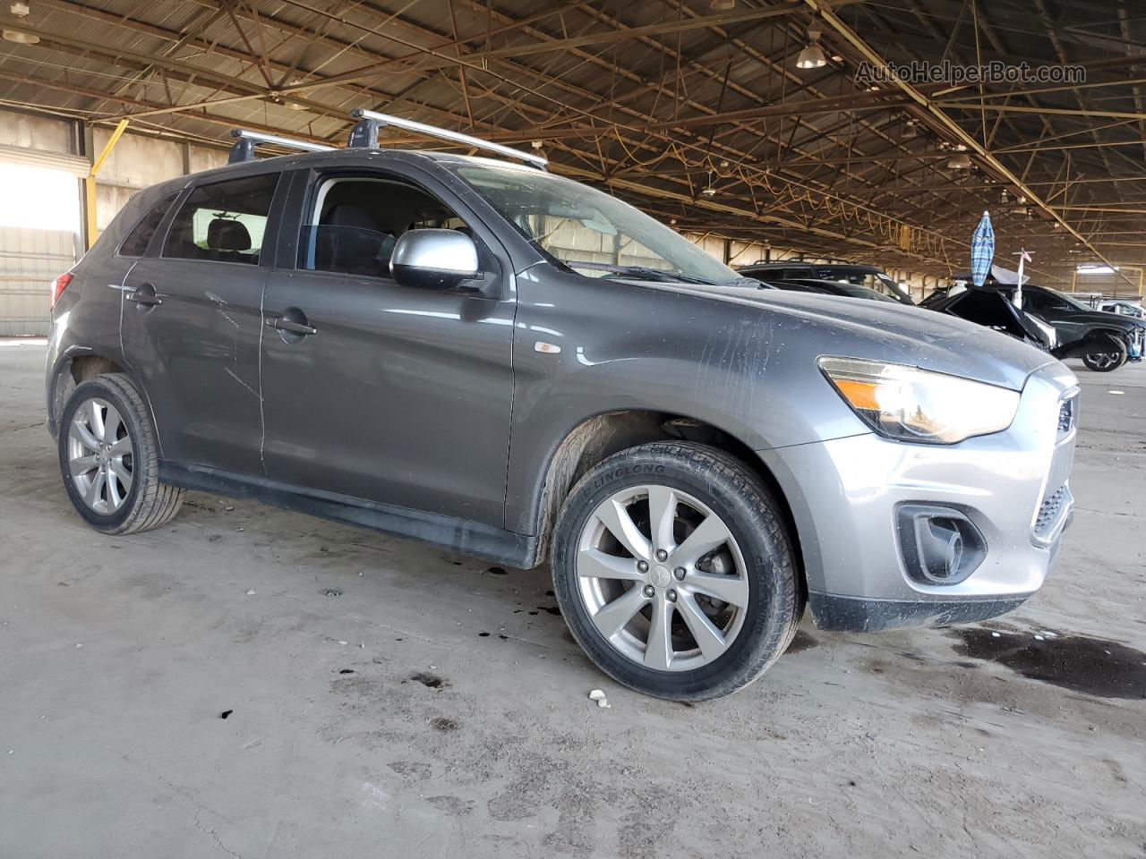 2015 Mitsubishi Outlander Sport Es Gray vin: 4A4AP3AU3FE052018