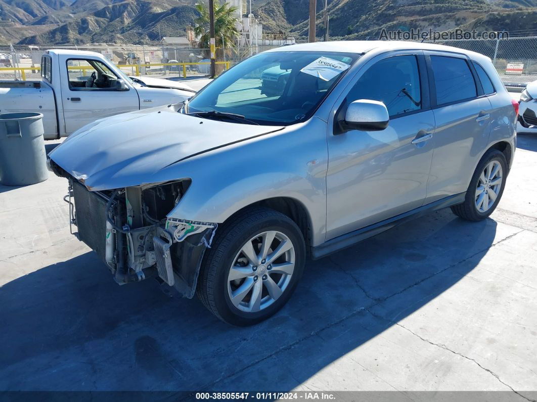 2015 Mitsubishi Outlander Sport Es Серебряный vin: 4A4AP3AU3FE052682