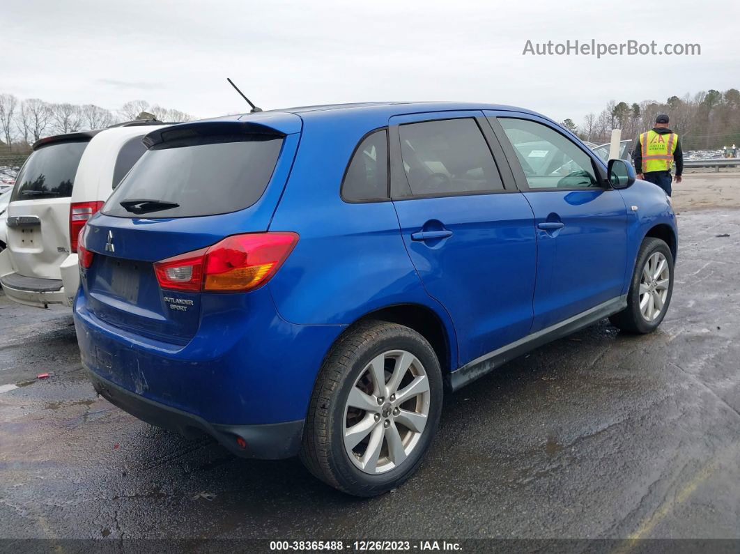 2015 Mitsubishi Outlander Sport Es Синий vin: 4A4AP3AU3FE059468