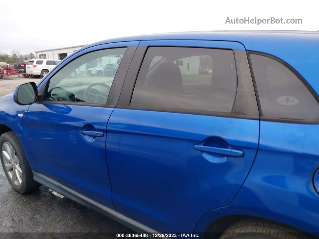 2015 Mitsubishi Outlander Sport Es Blue vin: 4A4AP3AU3FE059468
